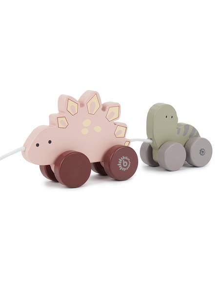Jouet à tirer en bois éléphants Dinos+Éléphants+Zèbres 5 - vertbaudet enfant 