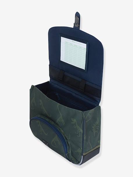 Cartable dinosaures Timothée Les Fantaisies TANN'S patchs phosphorescents kaki 3 - vertbaudet enfant 