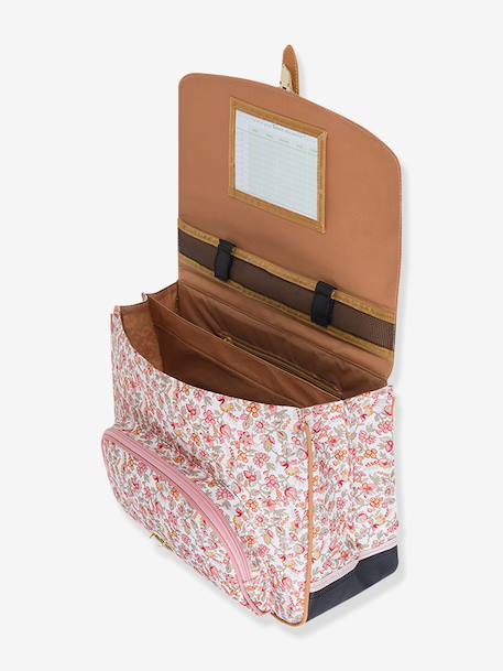Cartable Tann's x Cyrillus Capucine TANN'S motif Mireille bois de rose 2 - vertbaudet enfant 