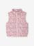 Doudoune fille sans manches motifs fleurs rose imprimé 1 - vertbaudet enfant 