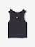 Tee-shirt sport cropped 2 en 1 avec brassière fille gris chiné 3 - vertbaudet enfant 