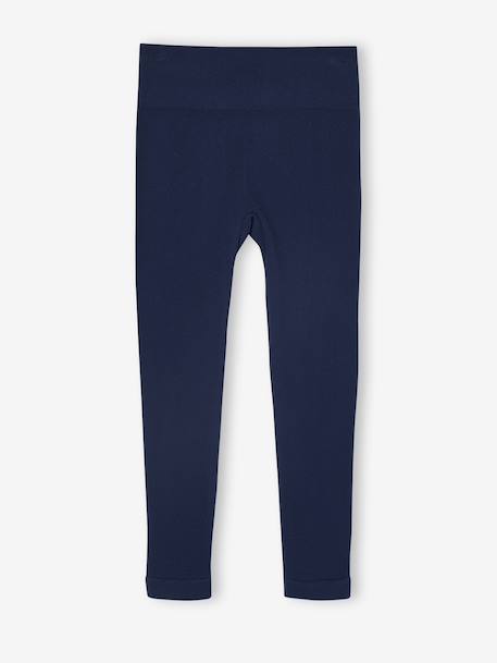 Legging de sport en côtes sans couture fille marine 2 - vertbaudet enfant 