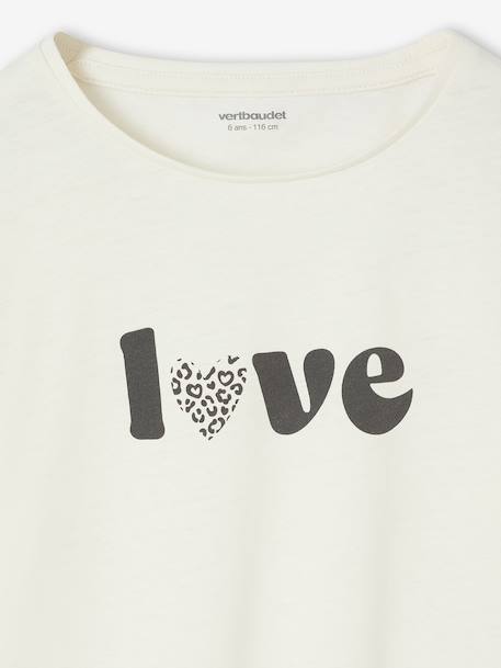 Lot de 3 t-shirts fille fantaisie manches longues anthracite+bleu grisé+corail+indigo+rose 6 - vertbaudet enfant 