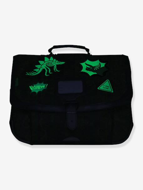 Cartable dinosaures Timothée Les Fantaisies TANN'S patchs phosphorescents kaki 2 - vertbaudet enfant 