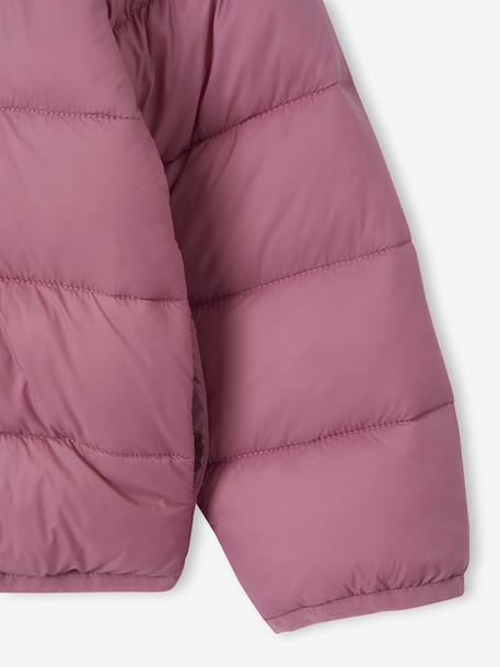 Doudoune fille légère à capuche marine+rose+vert de gris+vieux rose 26 - vertbaudet enfant 