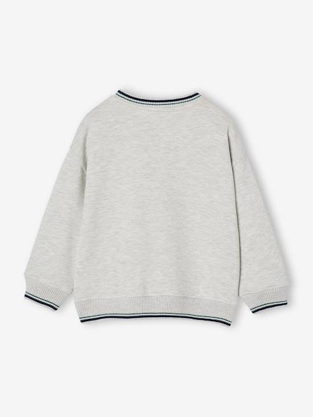 Sweat Tennis garçon gris chiné 2 - vertbaudet enfant 