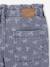 Pantalon fille large motifs fantaisie bleu foncé+denim gris 13 - vertbaudet enfant 