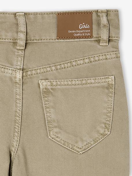 Pantalon fille large MorphologiK fin corail+kaki+vieux rose 8 - vertbaudet enfant 