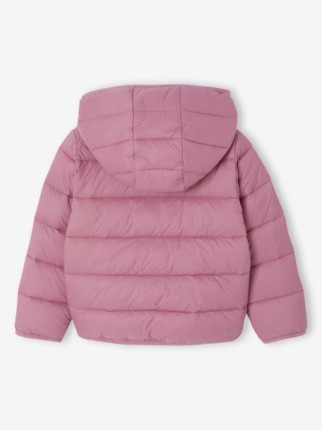 Doudoune fille légère à capuche marine+rose+vert de gris+vieux rose 24 - vertbaudet enfant 