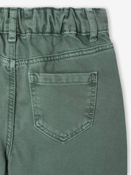 Pantalon fille large couleur pivoine+prune+rose+vert+vert de gris 18 - vertbaudet enfant 