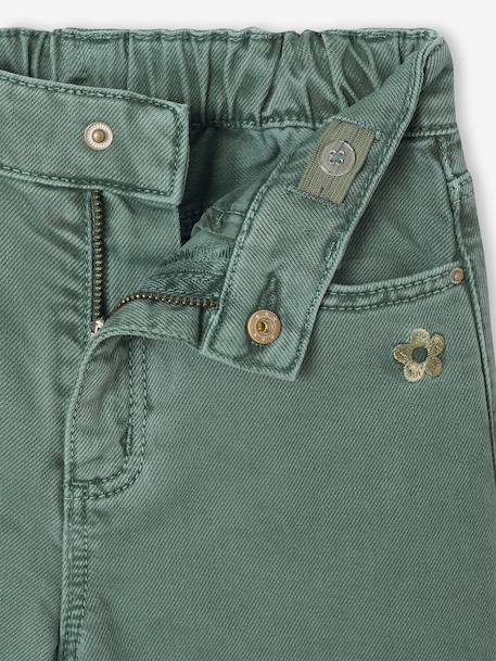 Pantalon fille large couleur pivoine+prune+rose+vert+vert de gris 17 - vertbaudet enfant 