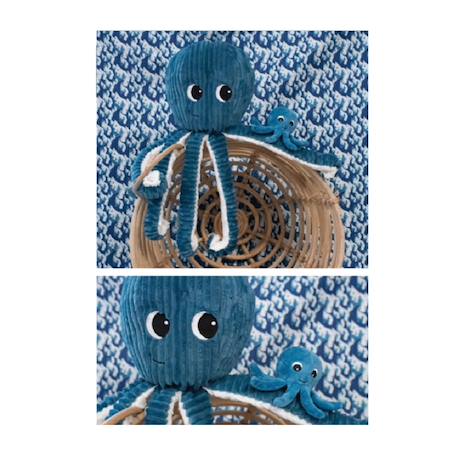 Peluche ptipotos pieuvre bleu filou Bleu 5 - vertbaudet enfant 