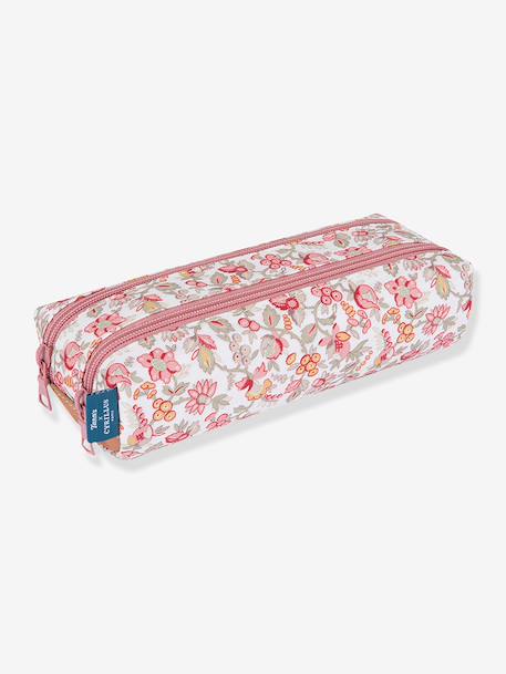 Trousse 2 compartiments Tann's x Cyrillus Capucine TANN'S bois de rose 1 - vertbaudet enfant 