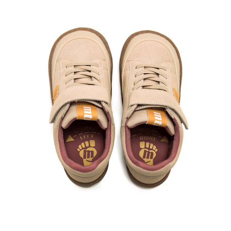 Sneakers garçon synthétique lacets- fermeture adhésive barefoot Jaune 6 - vertbaudet enfant 