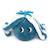 Peluche ptipotos pieuvre bleu filou Bleu 4 - vertbaudet enfant 