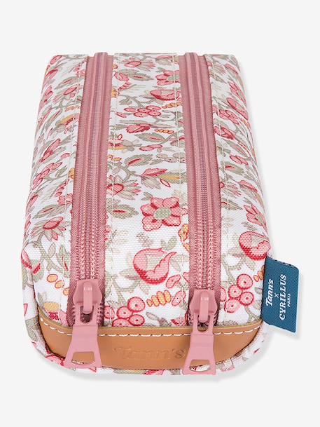 Trousse 2 compartiments Tann's x Cyrillus Capucine TANN'S bois de rose 3 - vertbaudet enfant 