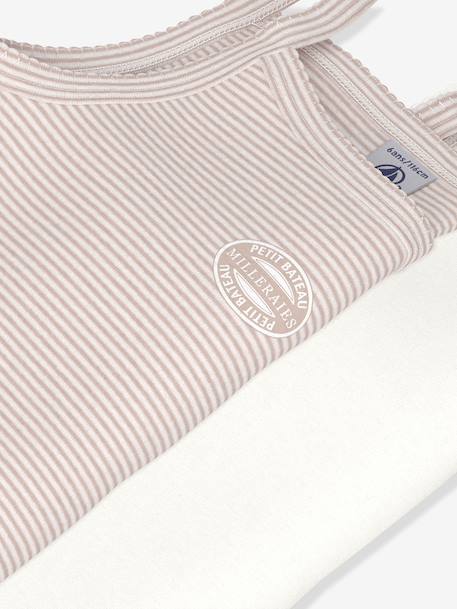 Lot de 2 débardeurs à fines bretelles en coton rose pâle 3 - vertbaudet enfant 