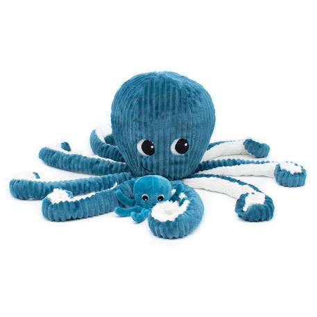 Peluche ptipotos pieuvre bleu filou Bleu 3 - vertbaudet enfant 