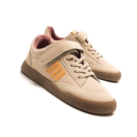 Sneakers garçon synthétique lacets- fermeture adhésive barefoot Jaune 4 - vertbaudet enfant 