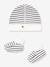 Lot bonnet et chaussons bébé mixte blanc+marine 1 - vertbaudet enfant 