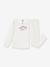 Pyjama fille en coton imprimé pois blanc 2 - vertbaudet enfant 