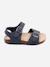 Sandale à brides Bleu foncé+Marron+Noir+Taupe 2 - vertbaudet enfant 