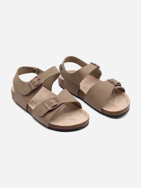 Sandale à brides Bleu foncé+Marron+Noir+Taupe 16 - vertbaudet enfant 