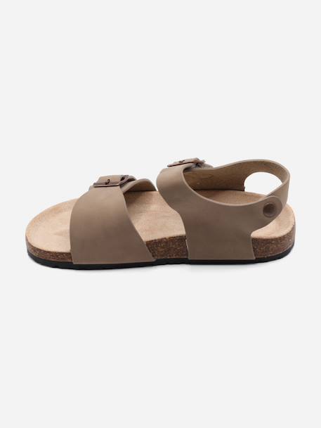 Sandale à brides Bleu foncé+Marron+Noir+Taupe 19 - vertbaudet enfant 