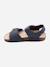 Sandale à brides Bleu foncé+Marron+Noir+Taupe 4 - vertbaudet enfant 