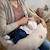 Coussin de maternité et d'allaitement + housse en gaze de coton Beige+Bleu+Rose 2 - vertbaudet enfant 