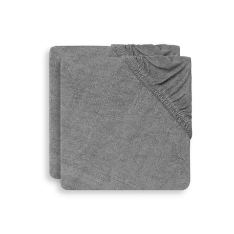 Housse matelas à langer éponge (2 pcs) en coton Biscuit+Caramel & biscuit+Gris tempête+Ivoire+Ivoire & nougat+Nougat+Vert olive+Vert poudré 12 - vertbaudet enfant 