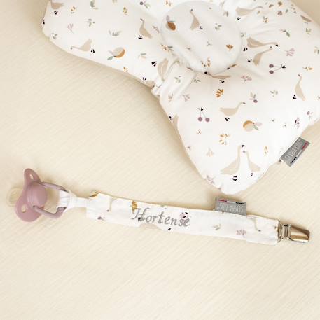 Attache tétine  en coton sidonia Sidonia, beige, écru, blanc 4 - vertbaudet enfant 