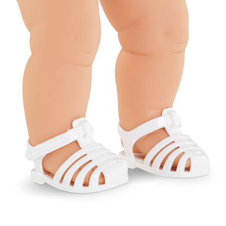 Sandales blanches pour poupon 36 cm Multicolore 2 - vertbaudet enfant 