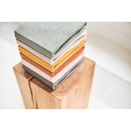 Housse matelas à langer éponge en coton Nougat+Vert poudré 9 - vertbaudet enfant 