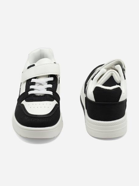Basket à scratch Blanc+Bleu+Gris+Noir 159+Noir 1817 18 - vertbaudet enfant 