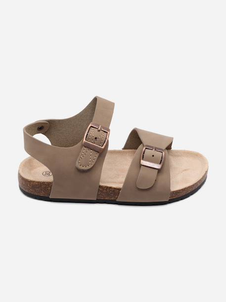Sandale à brides Bleu foncé+Marron+Noir+Taupe 17 - vertbaudet enfant 