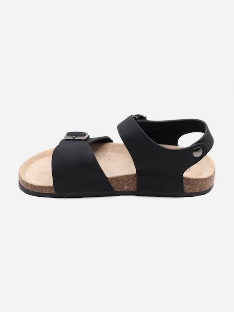 Sandale à brides Bleu foncé+Marron+Noir+Taupe 14 - vertbaudet enfant 