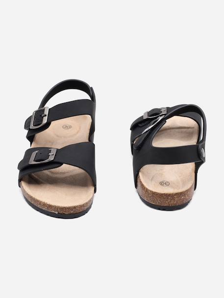 Sandale à brides Bleu foncé+Marron+Noir+Taupe 13 - vertbaudet enfant 