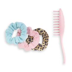 Jouet-Poupons et poupées-Poupées mannequins et accessoires-Ensemble brosse et 3 chouchous pour poupée ma corolle