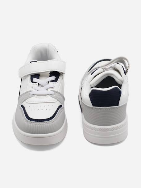 Basket à scratch Blanc+Bleu+Gris+Noir 159+Noir 1817 13 - vertbaudet enfant 
