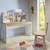 Bureau avec sur-meuble tacco Blanc et bois 1 - vertbaudet enfant 