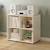Bloc de rangement 4 cases effet bois  colette Blanc 1 - vertbaudet enfant 