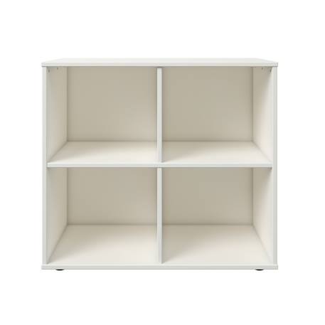 Bloc de rangement 4 cases effet bois  colette Blanc 3 - vertbaudet enfant 