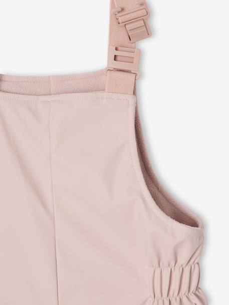 Pantalon de pluie avec bretelles fille rose pâle 4 - vertbaudet enfant 