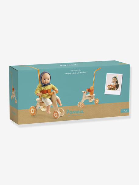 Tricycle poupon orange 3 - vertbaudet enfant 