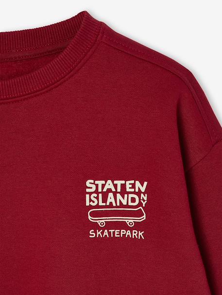 Sweat couleur motif poitrine Basics garçon grenadine+pistache+rouge+vert 9 - vertbaudet enfant 