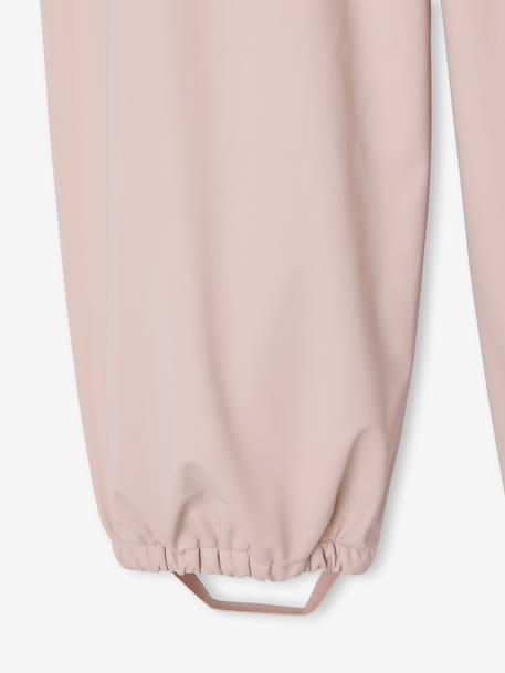 Pantalon de pluie avec bretelles fille rose pâle 3 - vertbaudet enfant 
