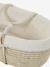 Couffin bébé en fibres naturelles tressées Blanc+Léopard+vert sauge 8 - vertbaudet enfant 