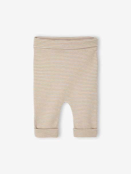 Ensemble naissance évolutif 4 pièces body + legging + bavoir + doudou écru 3 - vertbaudet enfant 