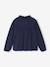 Tee-shirt blouse fille détail broderie anglaise manches longues bleu pâle+écru+marine+mauve+vert foncé 9 - vertbaudet enfant 